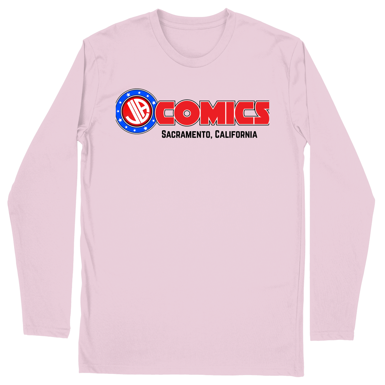 Long Sleeve Unisex T-shirt - Light Pink - front