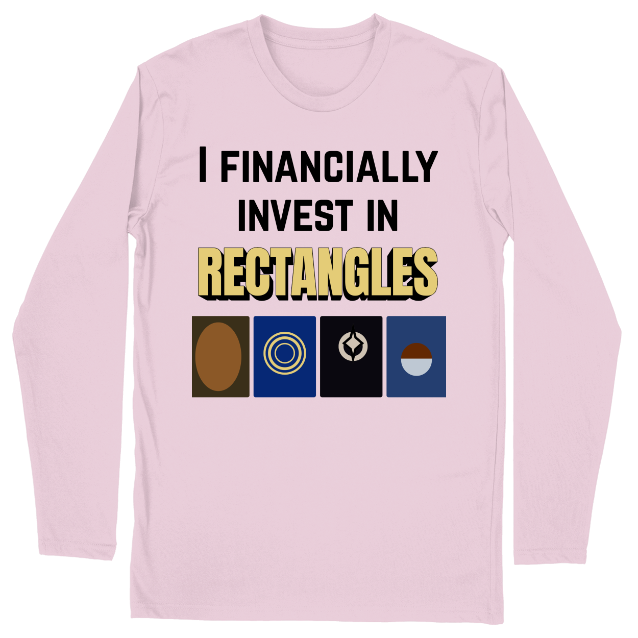 Long Sleeve Unisex T-shirt - Light Pink - front