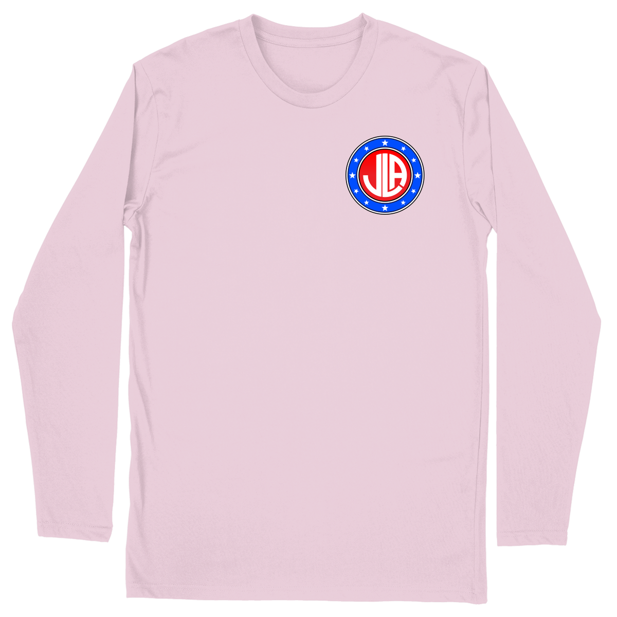 Long Sleeve Unisex T-shirt - Light Pink - front***Light Pink|||Long Sleeve Unisex T-shirt