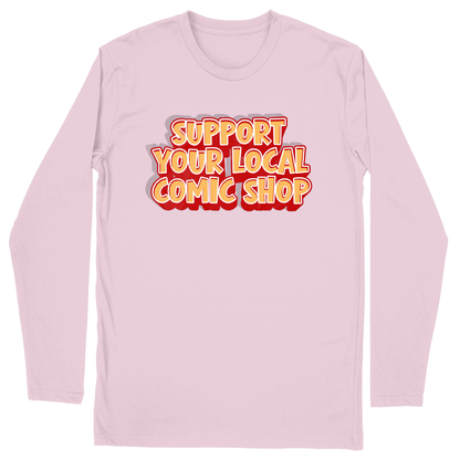 Long Sleeve Unisex T-shirt - Light Pink - front