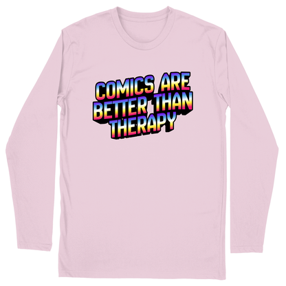 Long Sleeve Unisex T-shirt - Light Pink - front