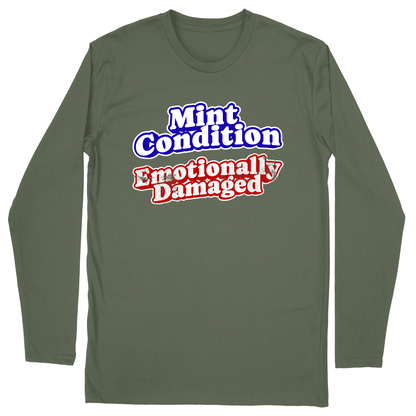 Long Sleeve Unisex T-shirt - Military Green - front