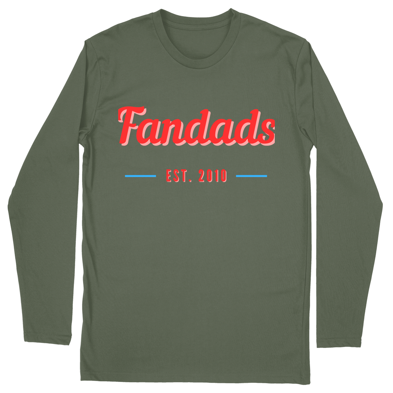 Long Sleeve Unisex T-shirt - Military Green - front