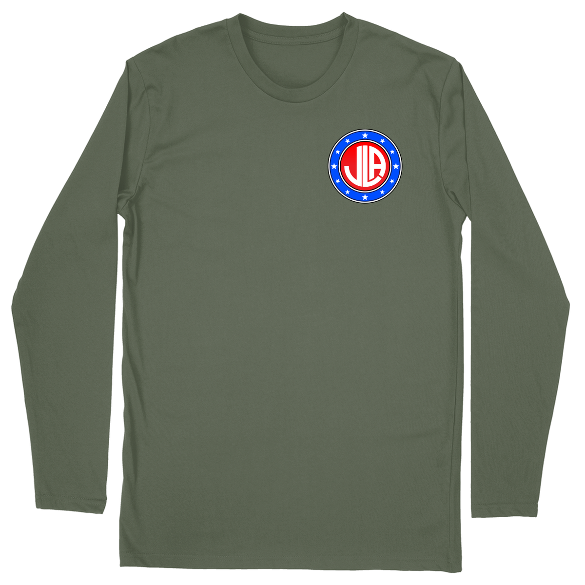 Long Sleeve Unisex T-shirt - Military Green - front