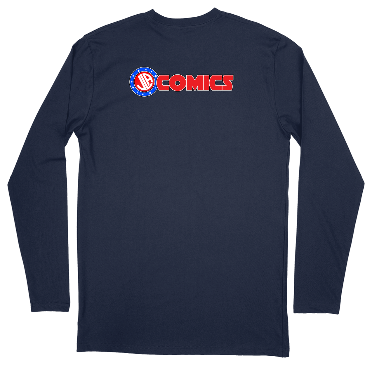 Long Sleeve Unisex T-shirt - Navy - back