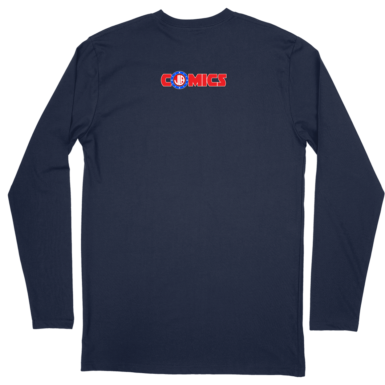 Long Sleeve Unisex T-shirt - Navy - back