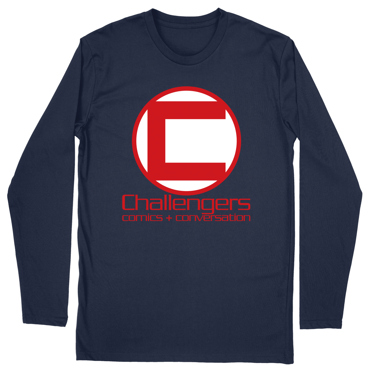 Long Sleeve Unisex T-shirt - Navy - front