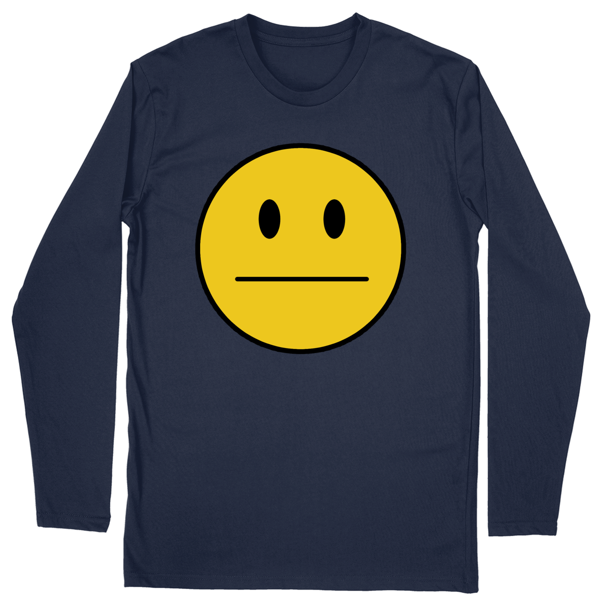 Long Sleeve Unisex T-shirt - Navy - front