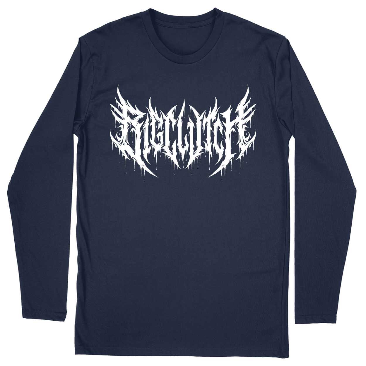 Long Sleeve Unisex T-shirt - Navy - front***Navy|||Long Sleeve Unisex T-shirt