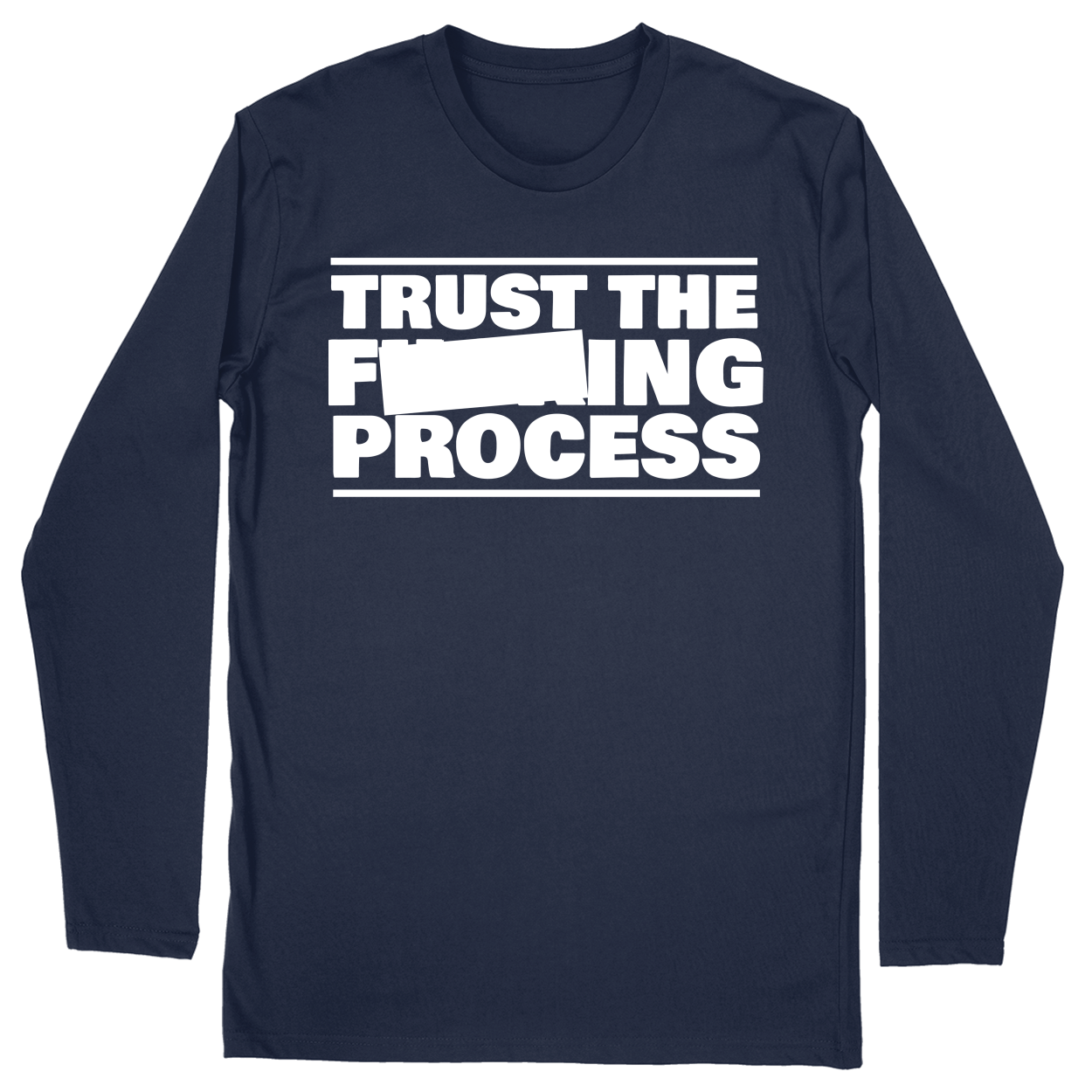 Long Sleeve Unisex T-shirt - Navy - front
