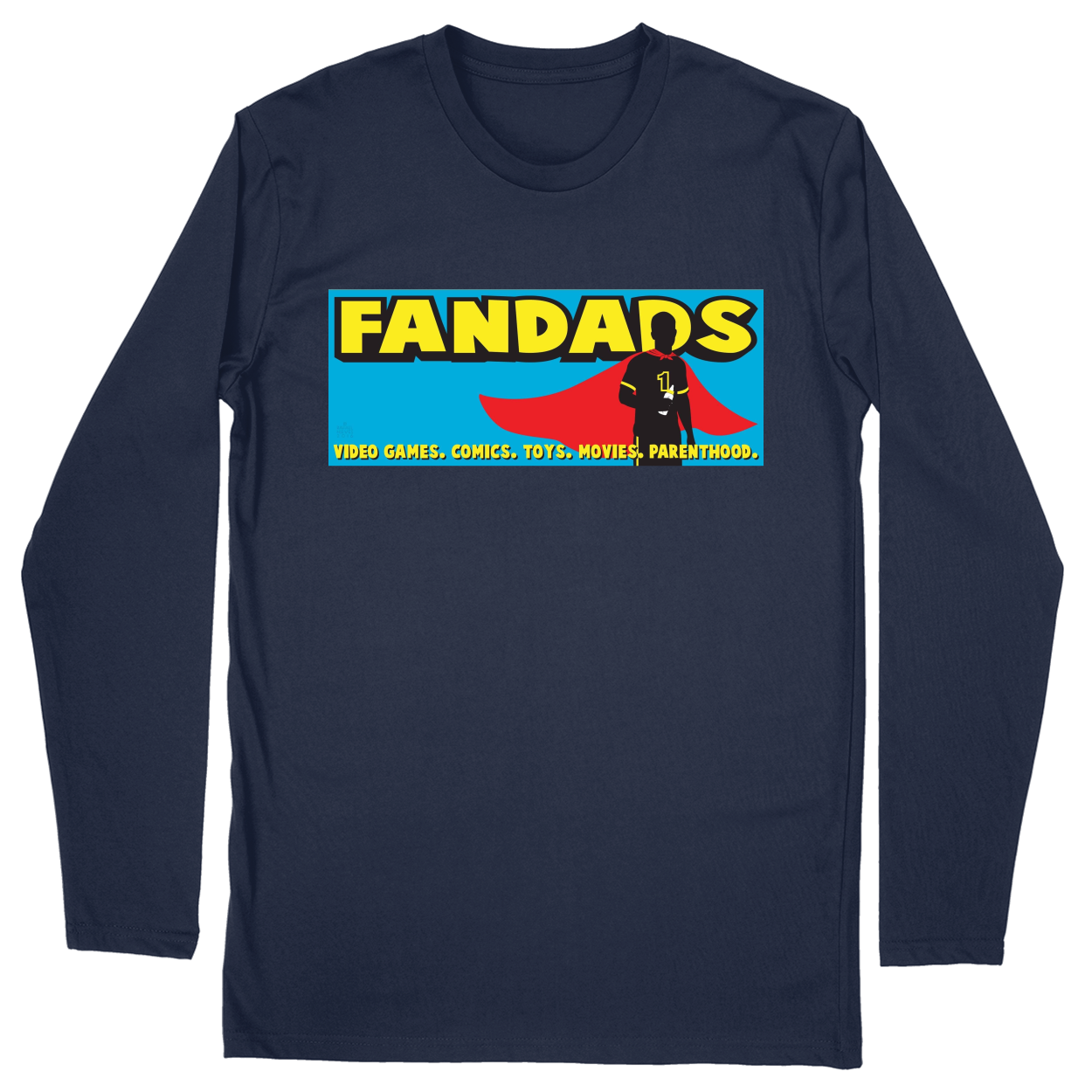 Long Sleeve Unisex T-shirt - Navy - front