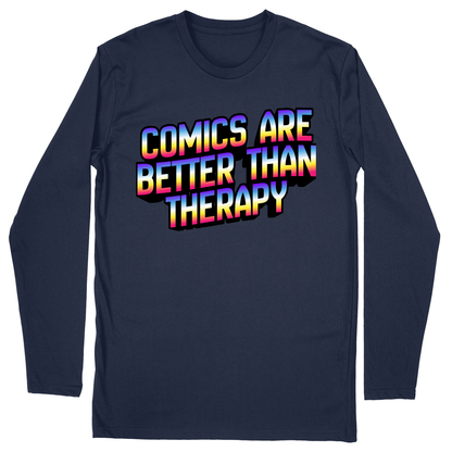 Long Sleeve Unisex T-shirt - Navy - front