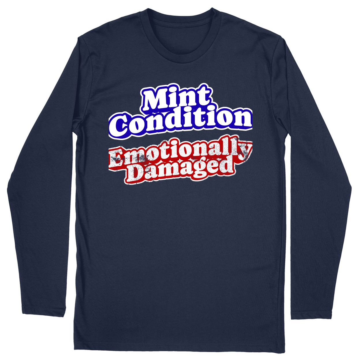 Long Sleeve Unisex T-shirt - Navy - front***Navy|||Long Sleeve Unisex T-shirt