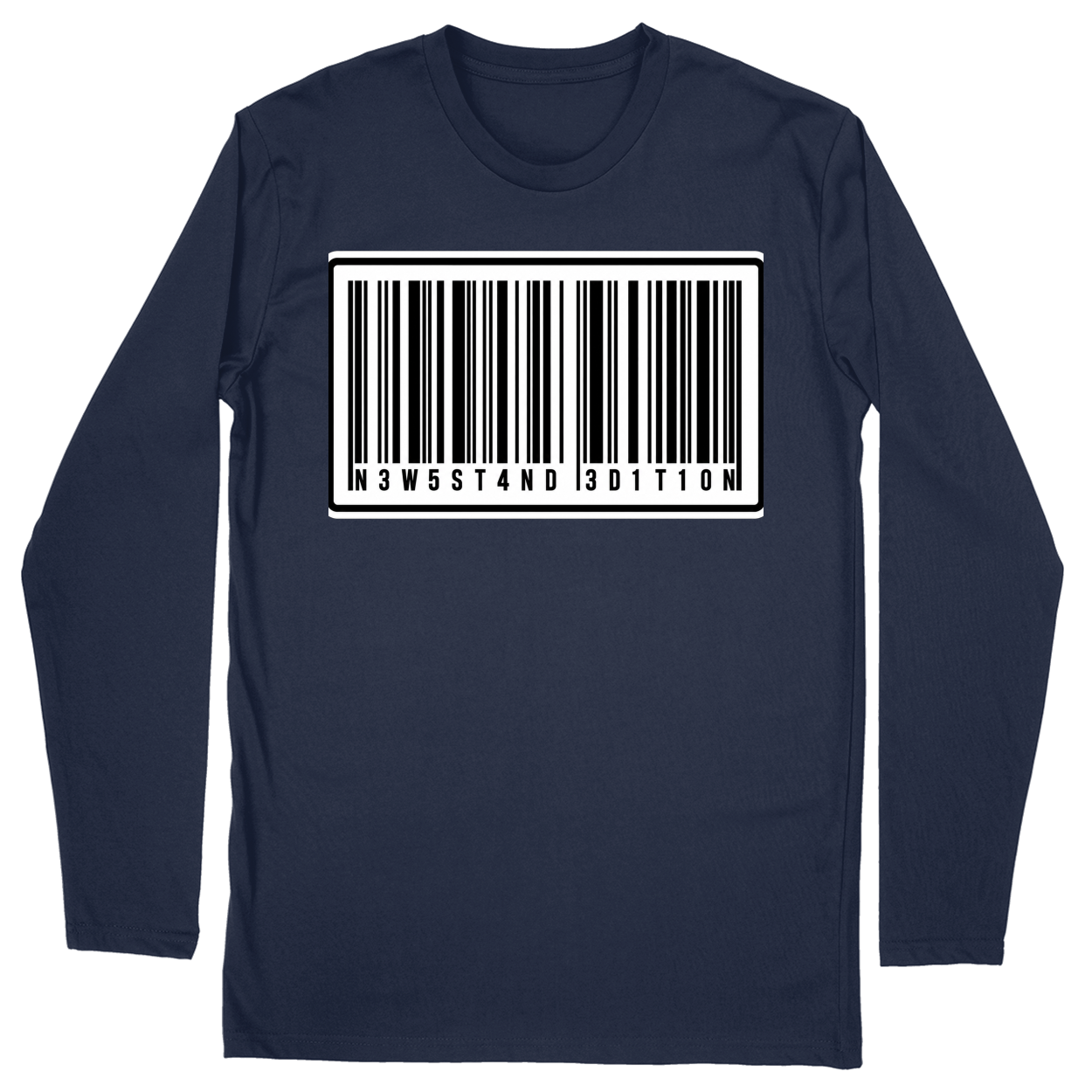 Long Sleeve Unisex T-shirt - Navy - front***Navy|||Long Sleeve Unisex T-shirt