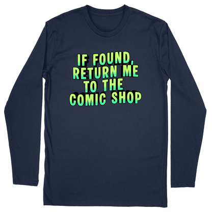 Long Sleeve Unisex T-shirt - Navy - front