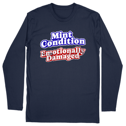 Long Sleeve Unisex T-shirt - Navy - front
