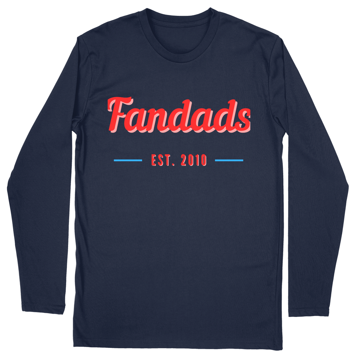 Long Sleeve Unisex T-shirt - Navy - front***Navy|||Long Sleeve Unisex T-shirt