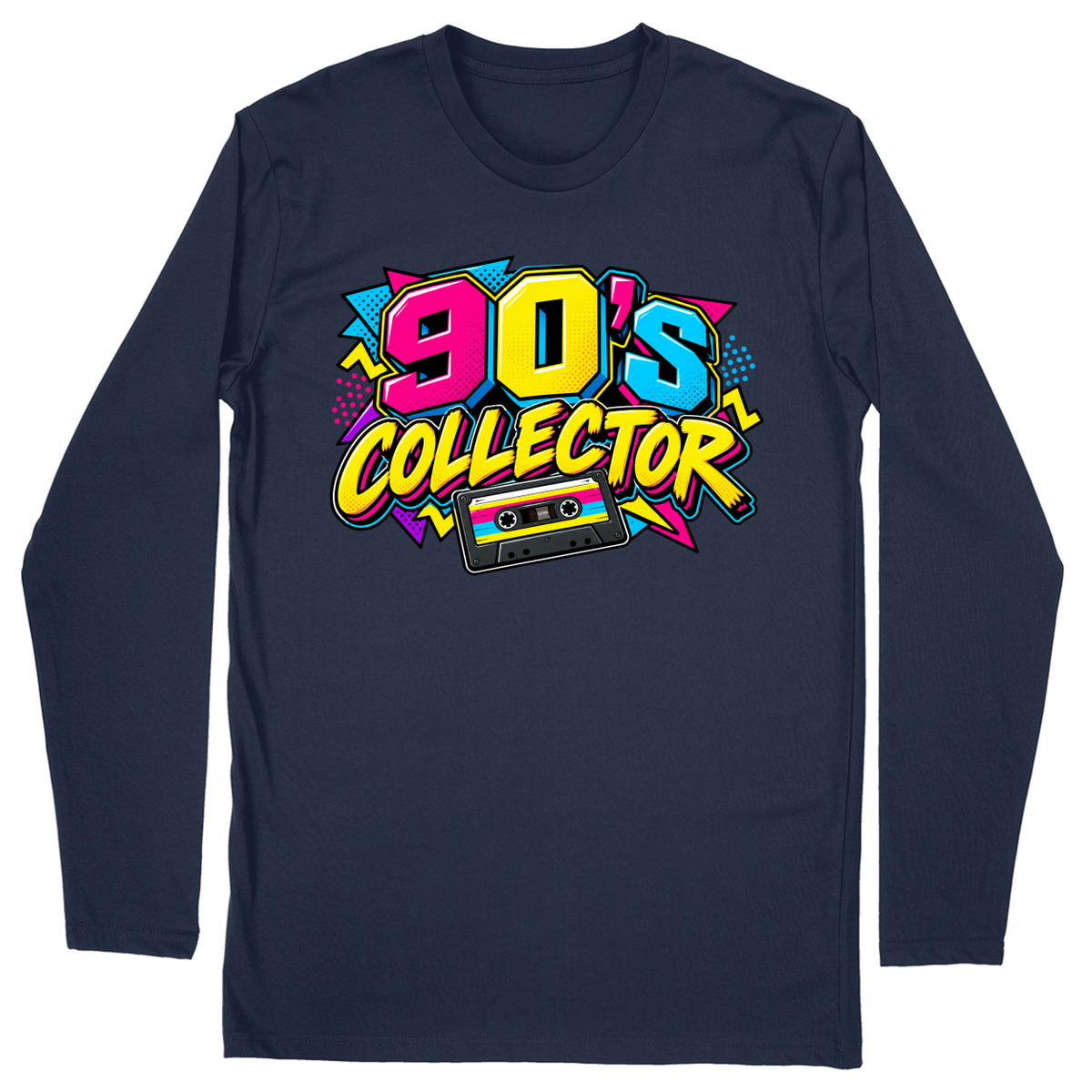 Long Sleeve Unisex T-shirt - Navy - front