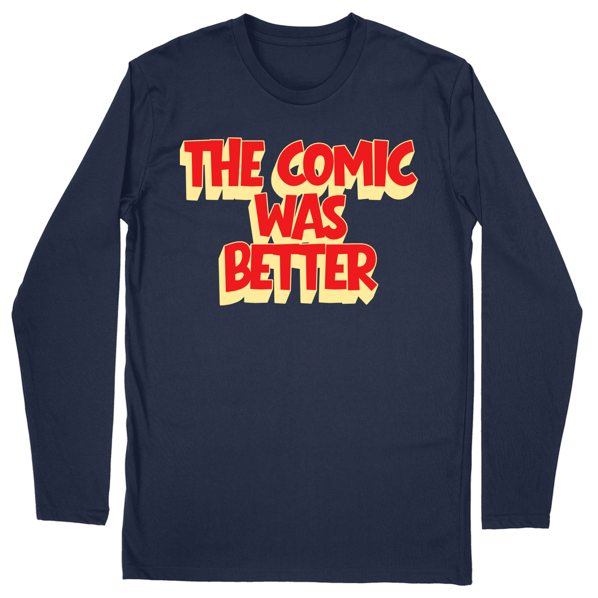 Long Sleeve Unisex T-shirt - Navy - front***Navy|||Long Sleeve Unisex T-shirt
