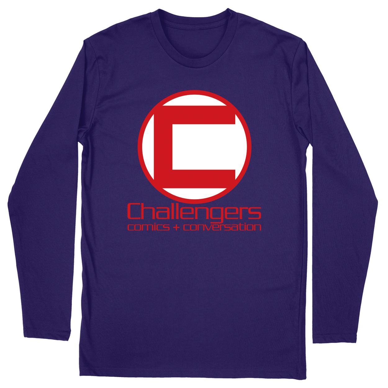 Long Sleeve Unisex T-shirt - Purple - front