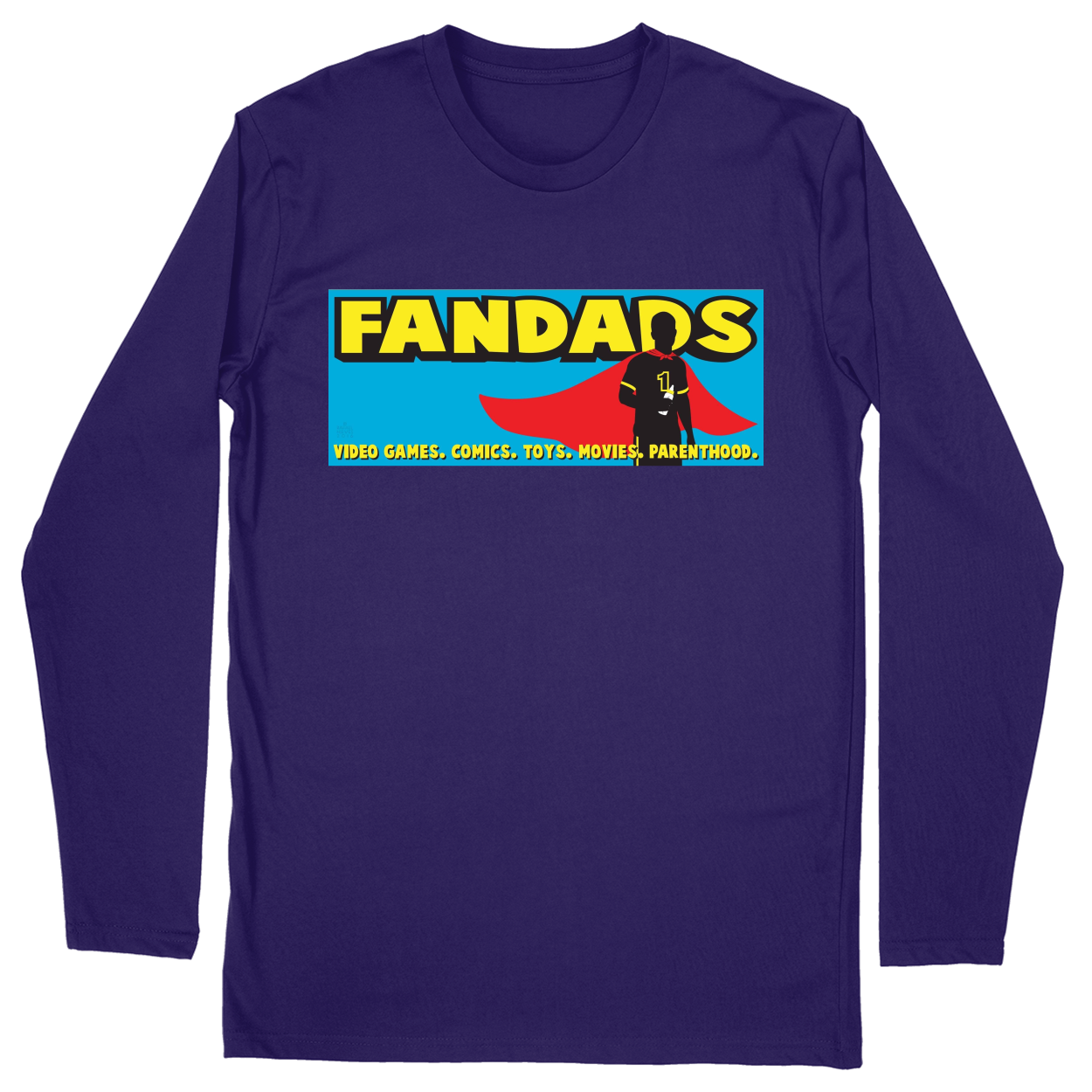 Long Sleeve Unisex T-shirt - Purple - front***Purple|||Long Sleeve Unisex T-shirt