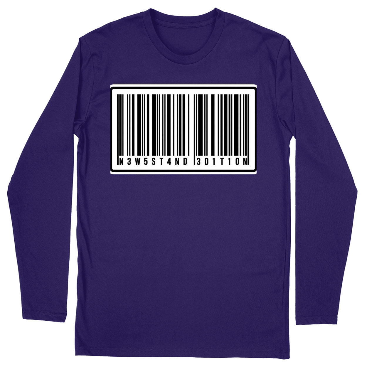 Long Sleeve Unisex T-shirt - Purple - front***Purple|||Long Sleeve Unisex T-shirt