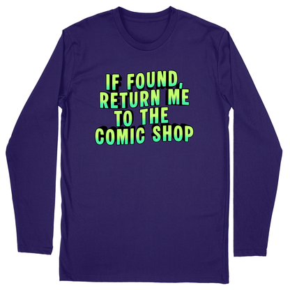 Long Sleeve Unisex T-shirt - Purple - front