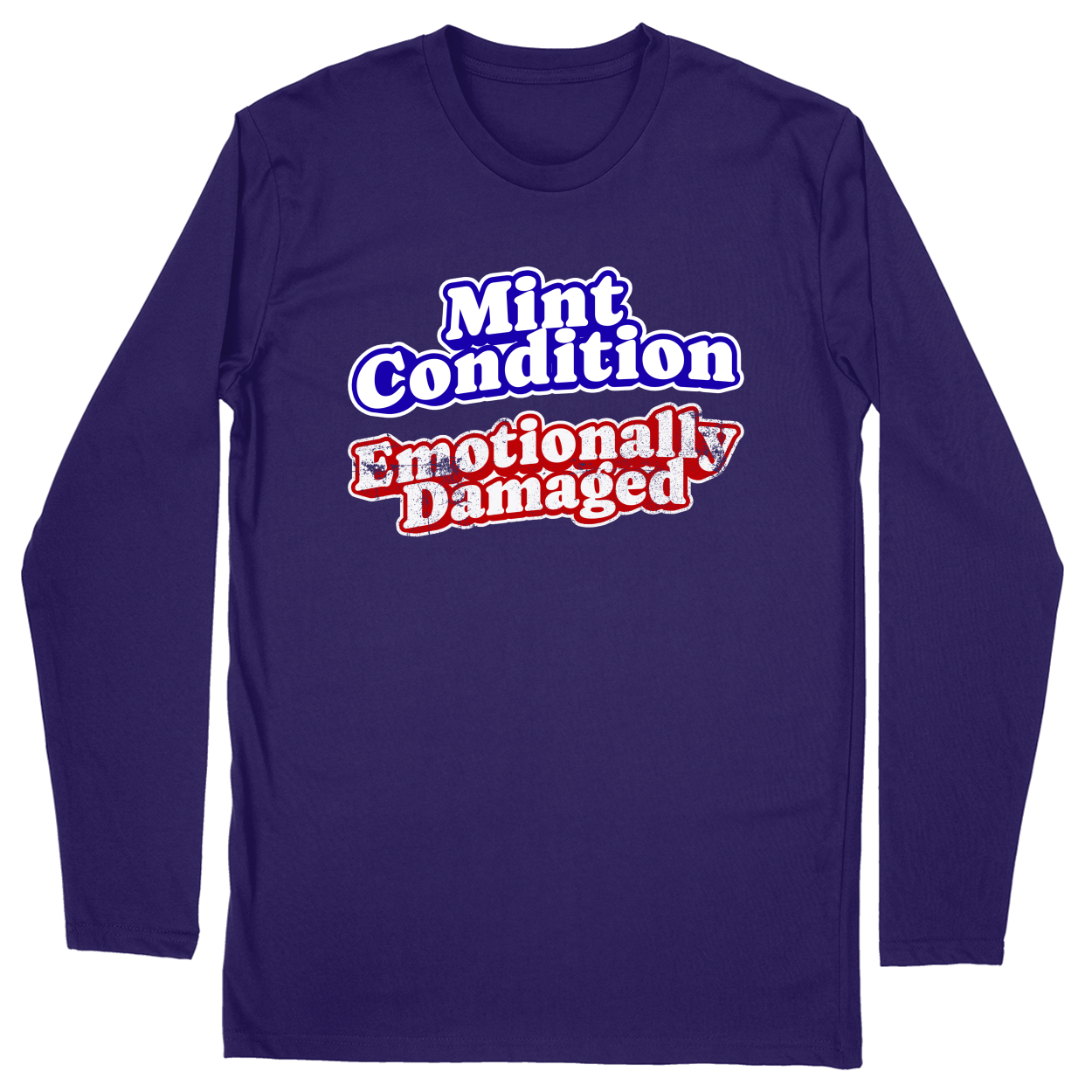 Long Sleeve Unisex T-shirt - Purple - front