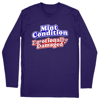 Long Sleeve Unisex T-shirt - Purple - front