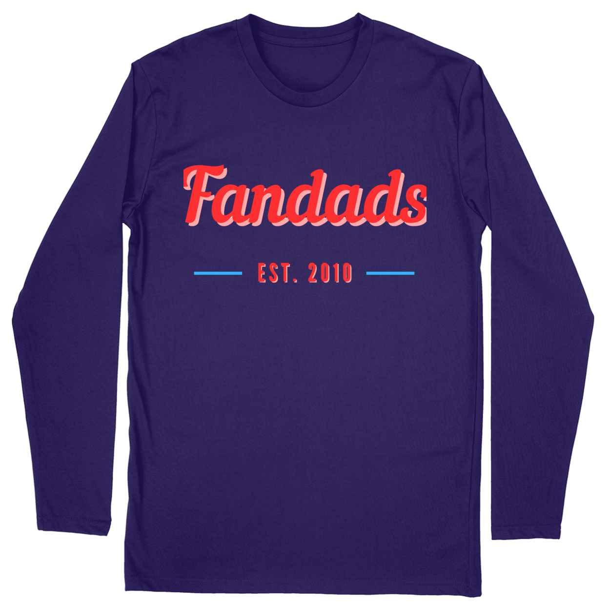 Long Sleeve Unisex T-shirt - Purple - front***Purple|||Long Sleeve Unisex T-shirt