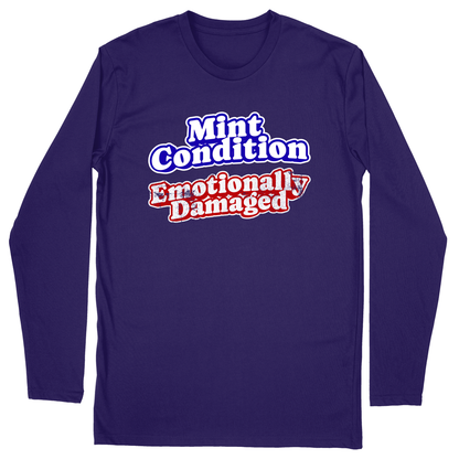 Long Sleeve Unisex T-shirt - Purple - front