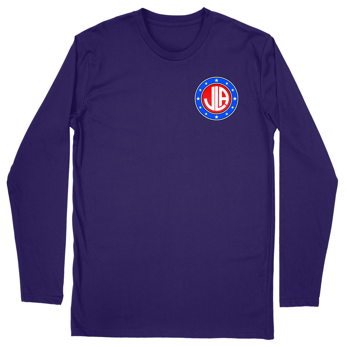 Long Sleeve Unisex T-shirt - Purple - front***Purple|||Long Sleeve Unisex T-shirt