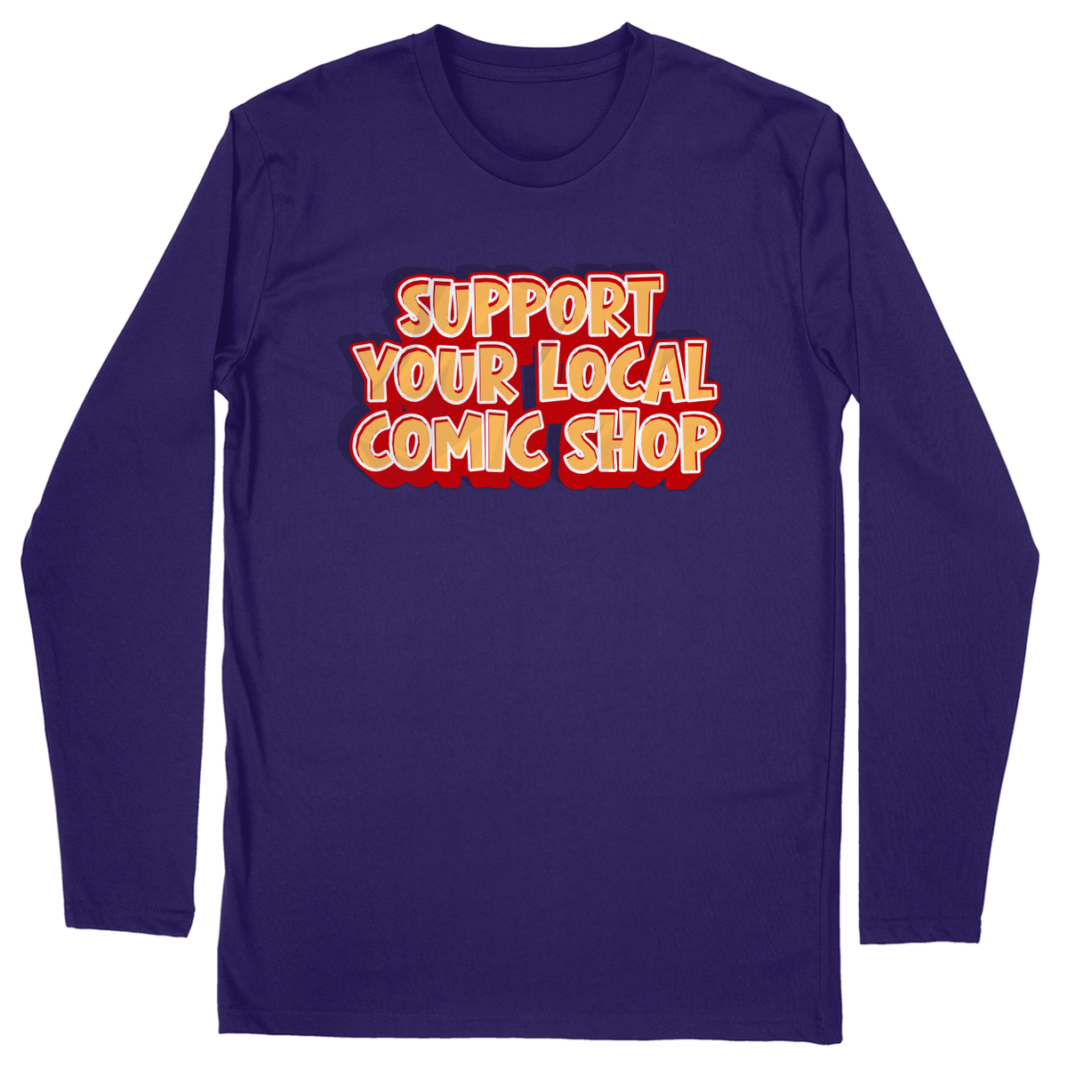 Long Sleeve Unisex T-shirt - Purple - front