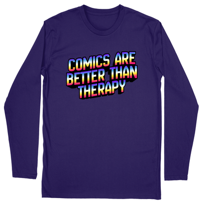 Long Sleeve Unisex T-shirt - Purple - front
