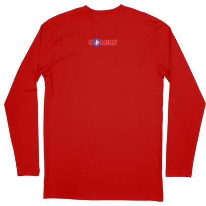 Long Sleeve Unisex T-shirt - Red - back