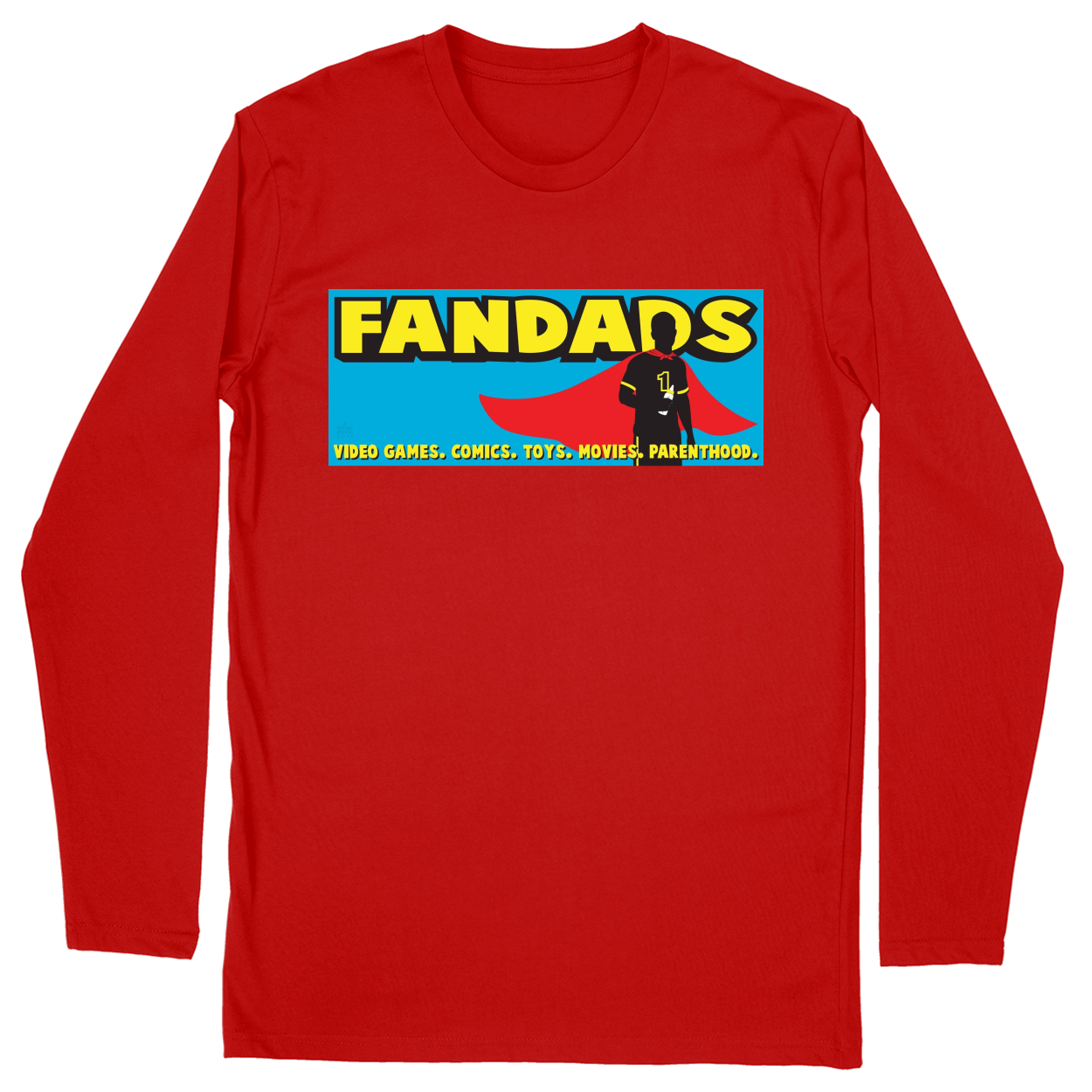 Long Sleeve Unisex T-shirt - Red - front***Red|||Long Sleeve Unisex T-shirt