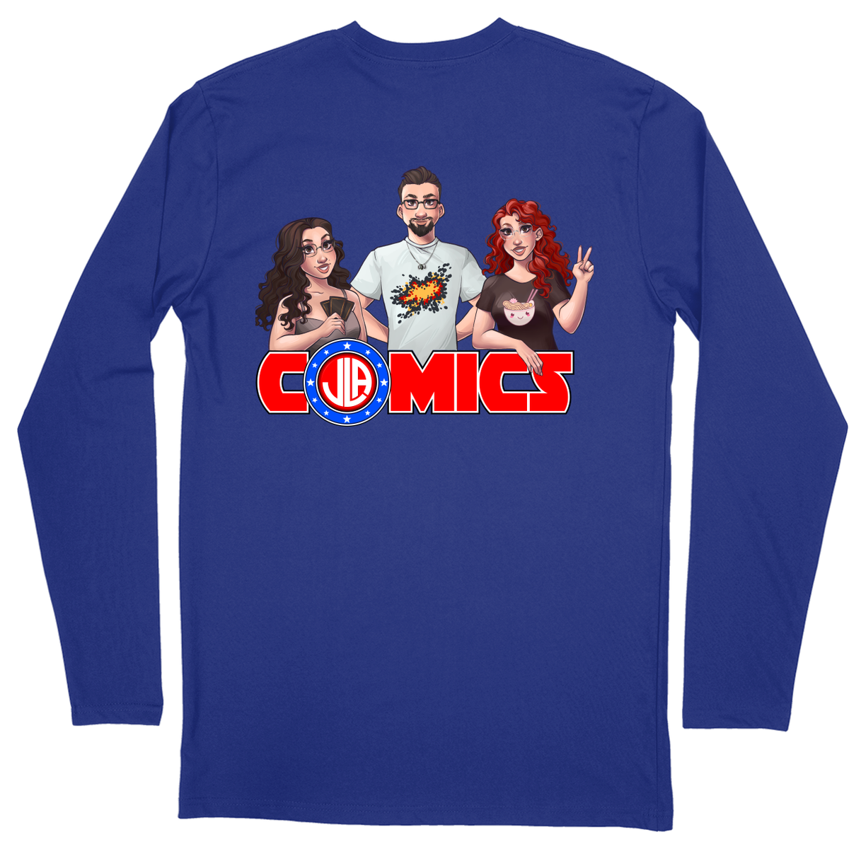 Long Sleeve Unisex T-shirt - Royal - back