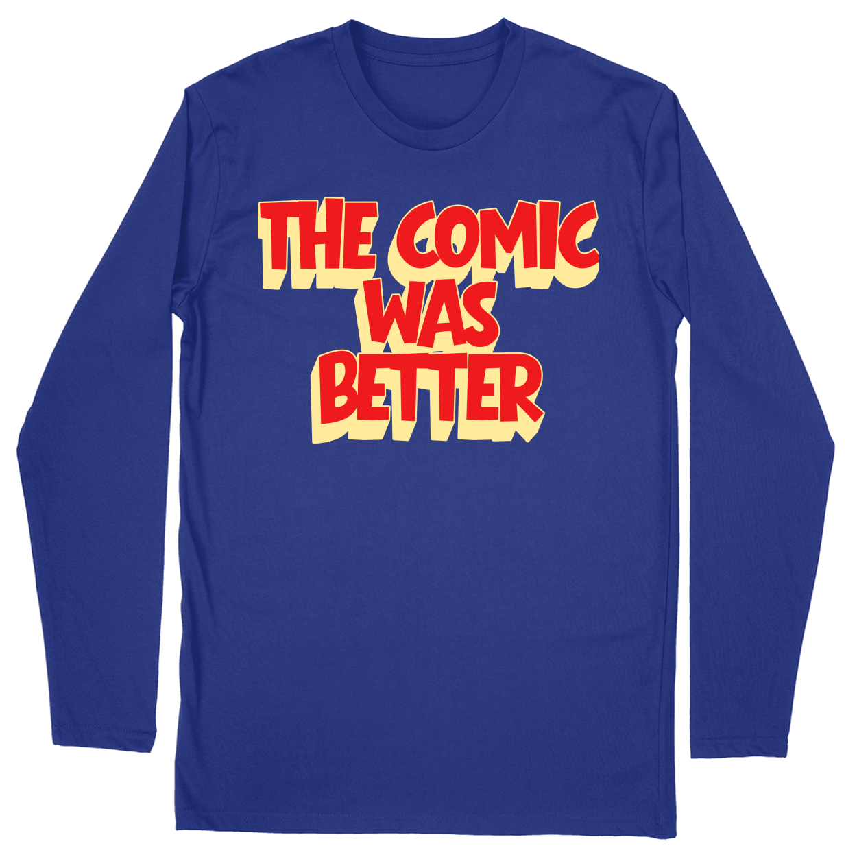 Long Sleeve Unisex T-shirt - Royal - front***Royal|||Long Sleeve Unisex T-shirt