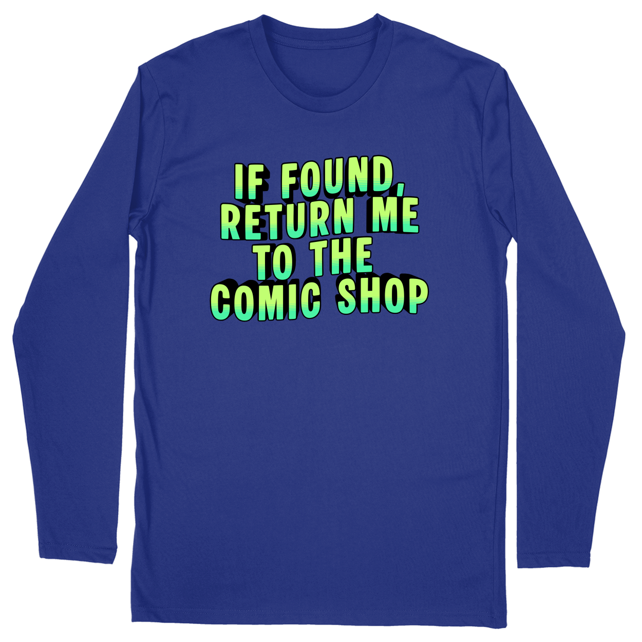 Long Sleeve Unisex T-shirt - Royal - front***Royal|||Long Sleeve Unisex T-shirt