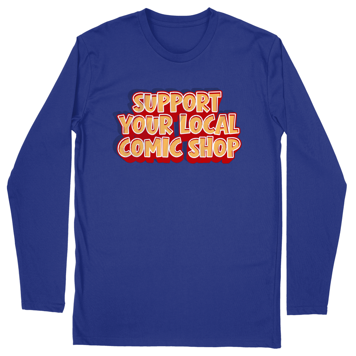 Long Sleeve Unisex T-shirt - Royal - front