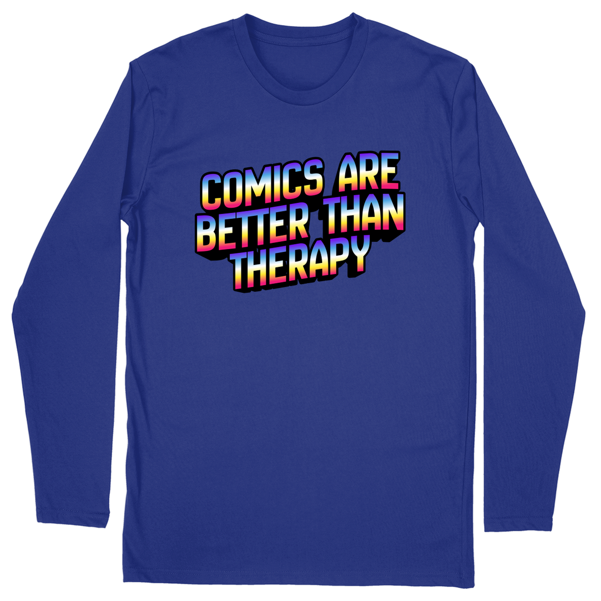 Long Sleeve Unisex T-shirt - Royal - front