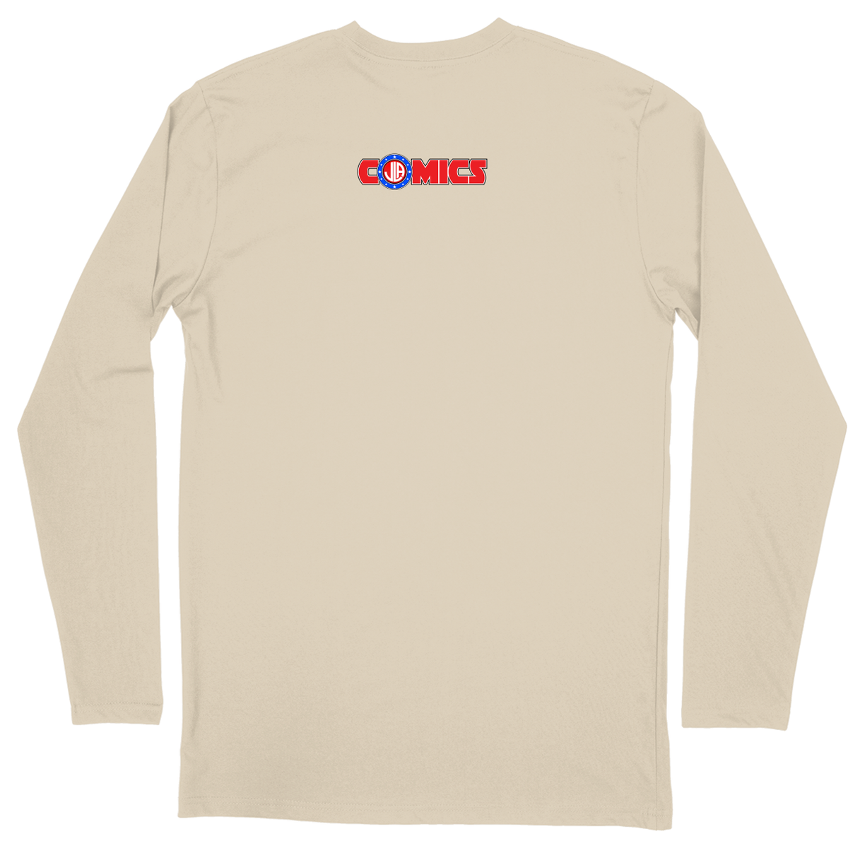 Long Sleeve Unisex T-shirt - Sand - back***Sand|||Long Sleeve Unisex T-shirt