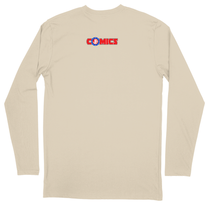 Long Sleeve Unisex T-shirt - Sand - back