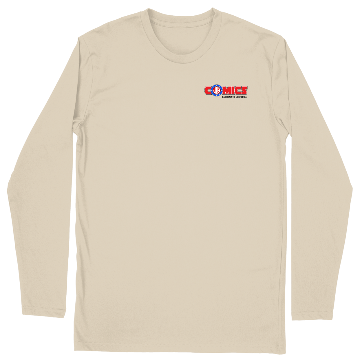 Long Sleeve Unisex T-shirt - Sand - front