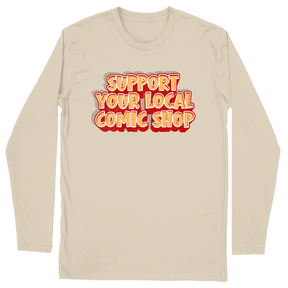 Long Sleeve Unisex T-shirt - Sand - front