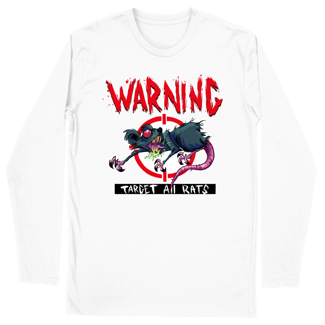 Long Sleeve Unisex T-shirt - White - front