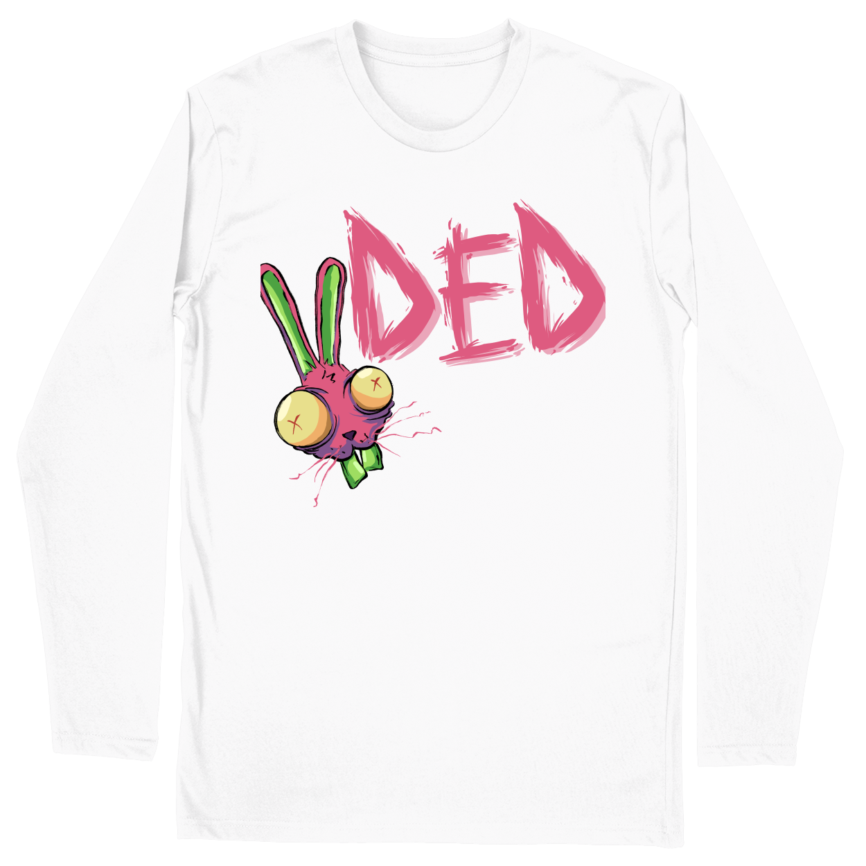 Long Sleeve Unisex T-shirt - White - front