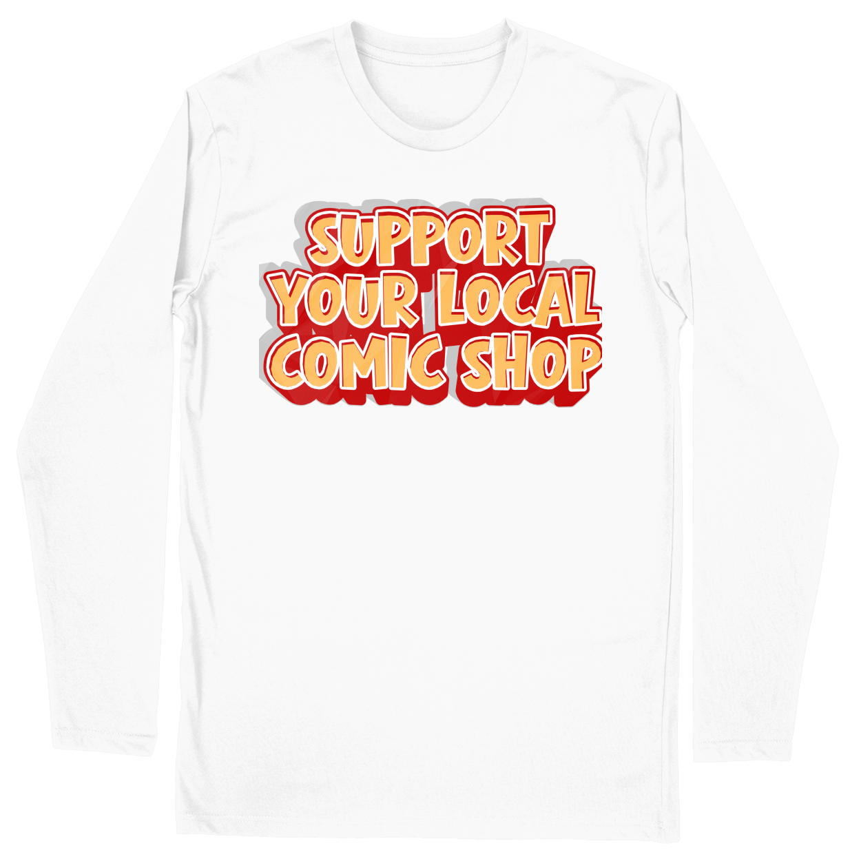 Long Sleeve Unisex T-shirt - White - front