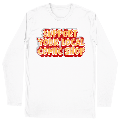 Long Sleeve Unisex T-shirt - White - front