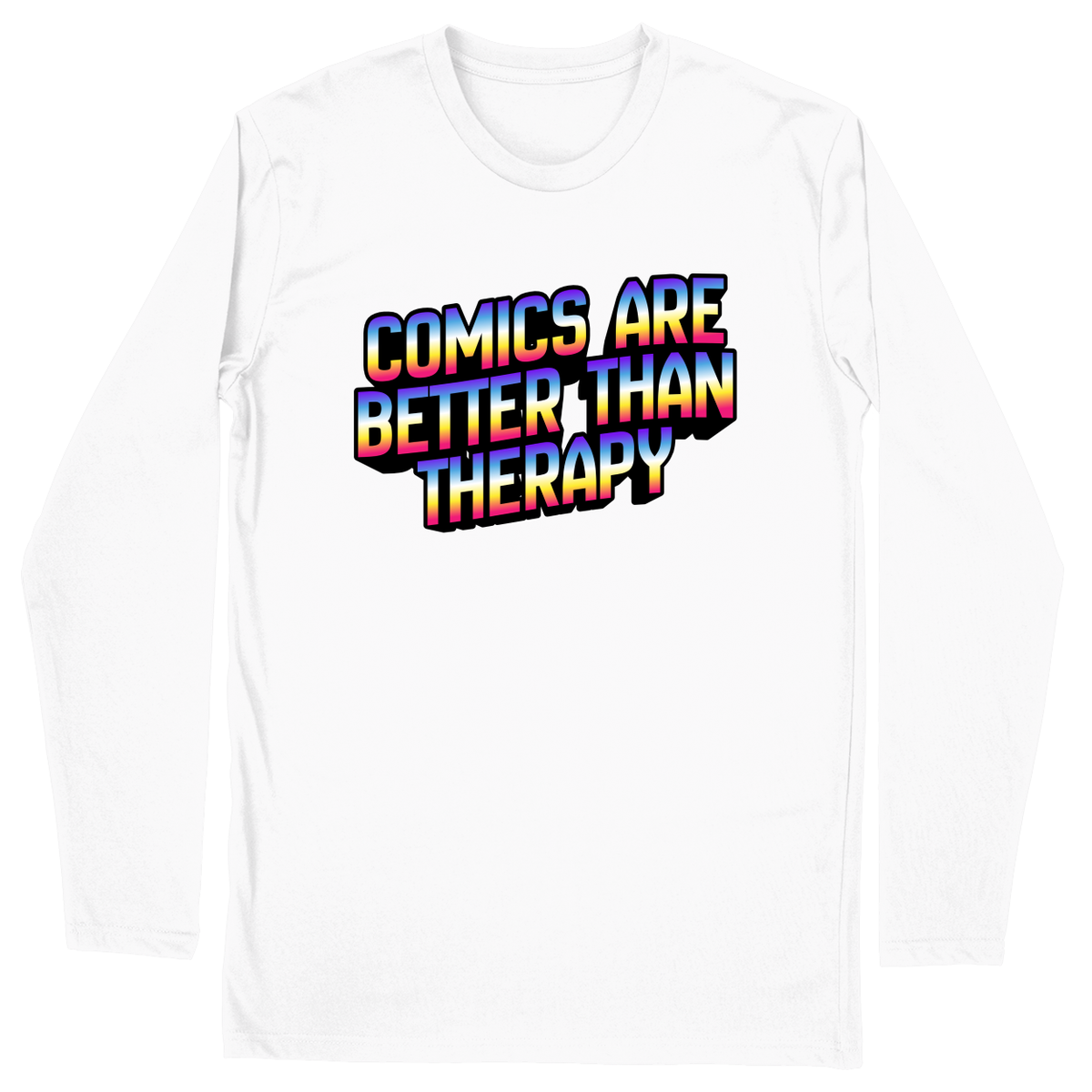 Long Sleeve Unisex T-shirt - White - front***White|||Long Sleeve Unisex T-shirt